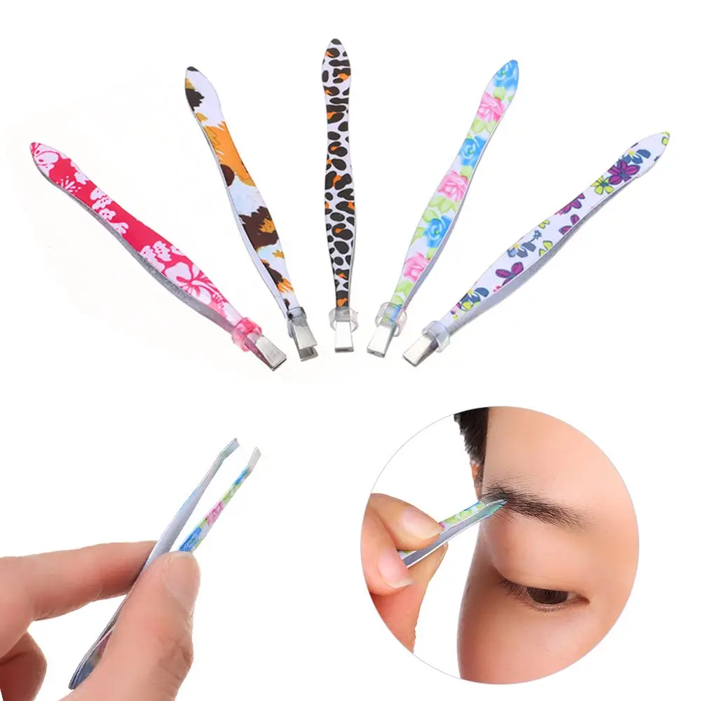 

Stainless Steel Women and Men Beards Tool Eyebrow Tweezers Makeup Tools Ingrown Hair Removal Eyelash Extension Clip