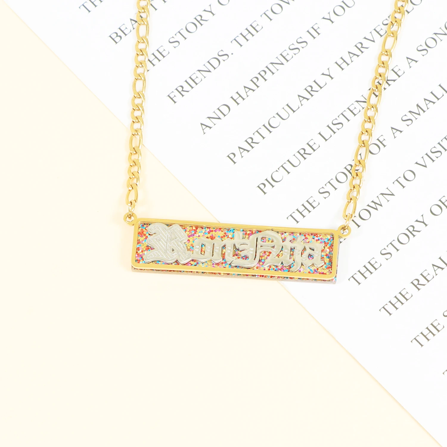 Ожерелье в стиле хип-хоп с именем на заказ модное ожерелье-цепочка рок