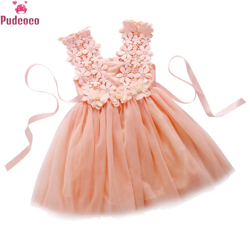 

Toddler Cute Baby Girl Summer Dress Lace Tulle Flower Gown Fancy Party Bridesmaid Dress Sundress Little Girls Dress Clothes