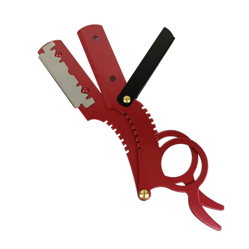 Складной парикмахерский бритвенный станок для стрижки бороды бровей