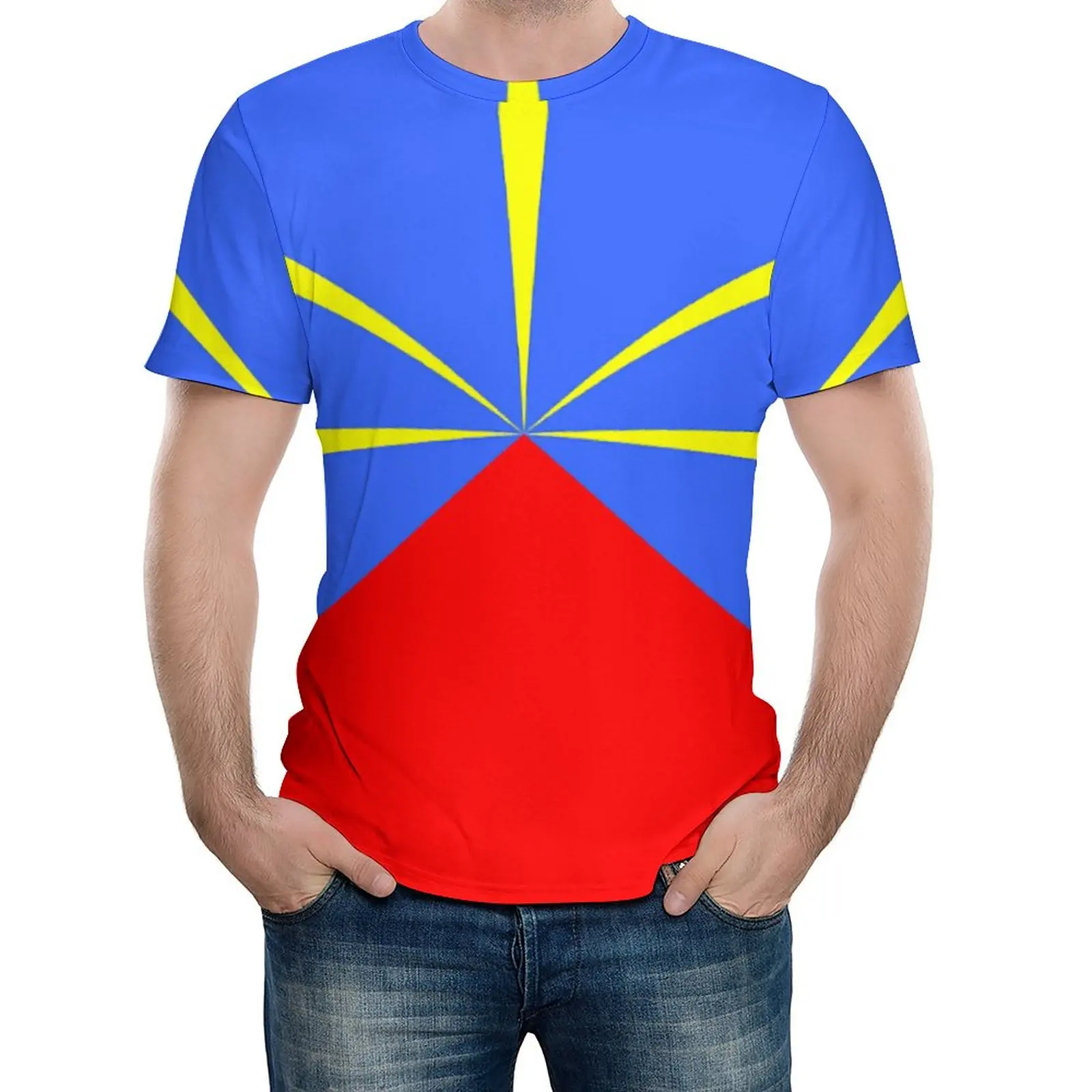 

Funny Graphic Reunion Island-974 Magnet T-shirts High Quality Travel Eur Size