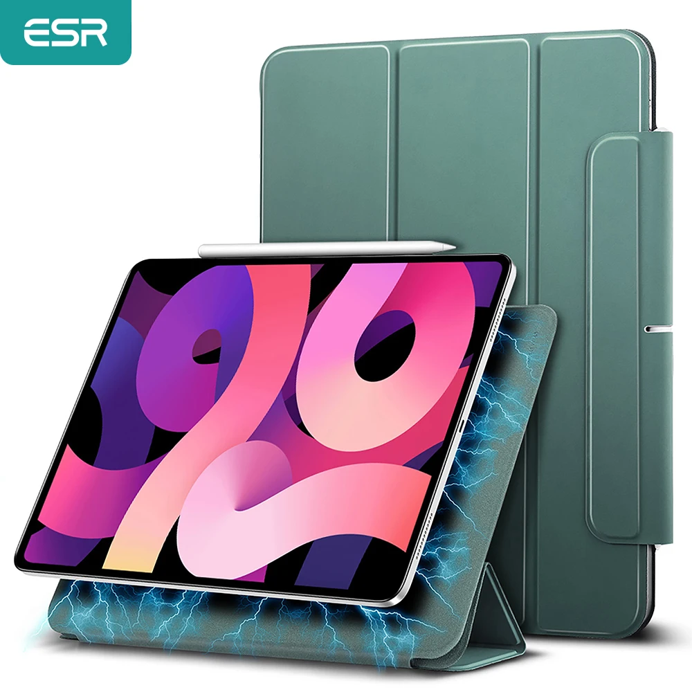 Esr caso para ipad ar 5 4 caso 10.9 2020 2022 magnético dobrável inteligente capa para ipad 10 9 inteligente folio funda para ipad ar 4 2020