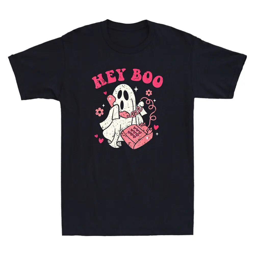 Стильная мужская футболка Hey Boo Забавный костюм для Хэллоуина