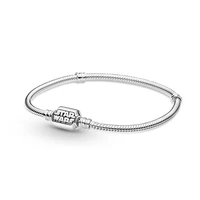 letters stars war charms bracelet for women basic snake chain bangle men diy disney anime clip beads for bijoux making accessory