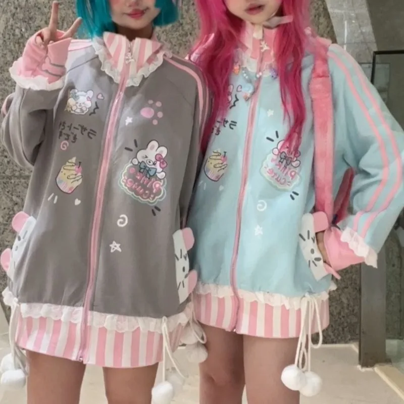 Японский костюм Харадзюку Y2k комплект из двух предметов уличная одежда