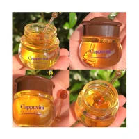 cappuvini moisturizing lip gloss lip balm nourishing anti wrinkle anti cracking unisex lip oil honey peach sleeping lip care