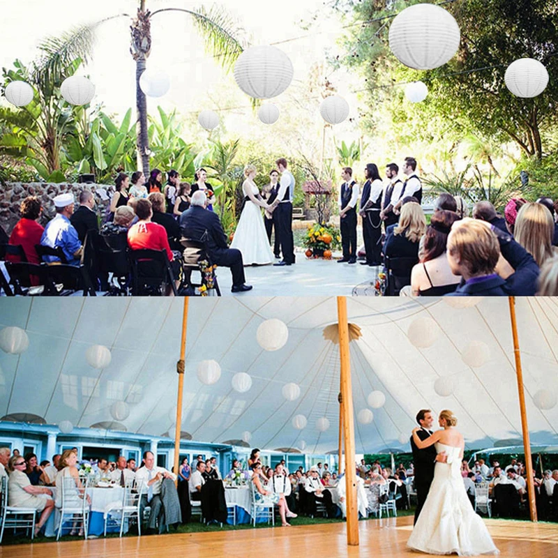 30 шт. подвесные бумажные лампочки разных размеров | Дом и сад