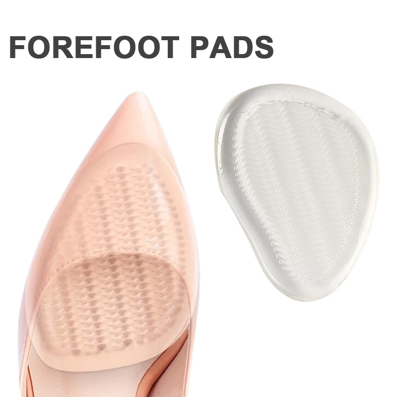 Sunvo Anti-slip Silicone Inserts for Plantar fascitis Gel Half Insoles for Shoes Women Forefoot Anti-Pain Insert Foot Shoe Pads