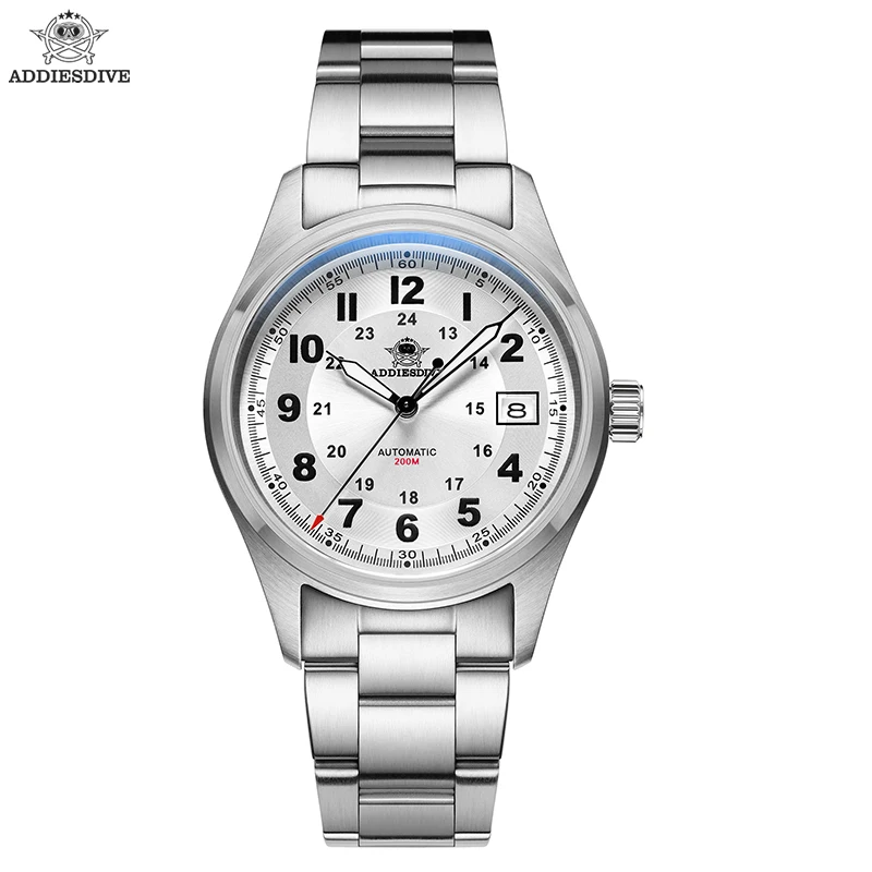 Мужские Роскошные часы ADDIESDIVE 39 мм AD2048 BGW9 Супер Светящиеся 200 м водонепроницаемые