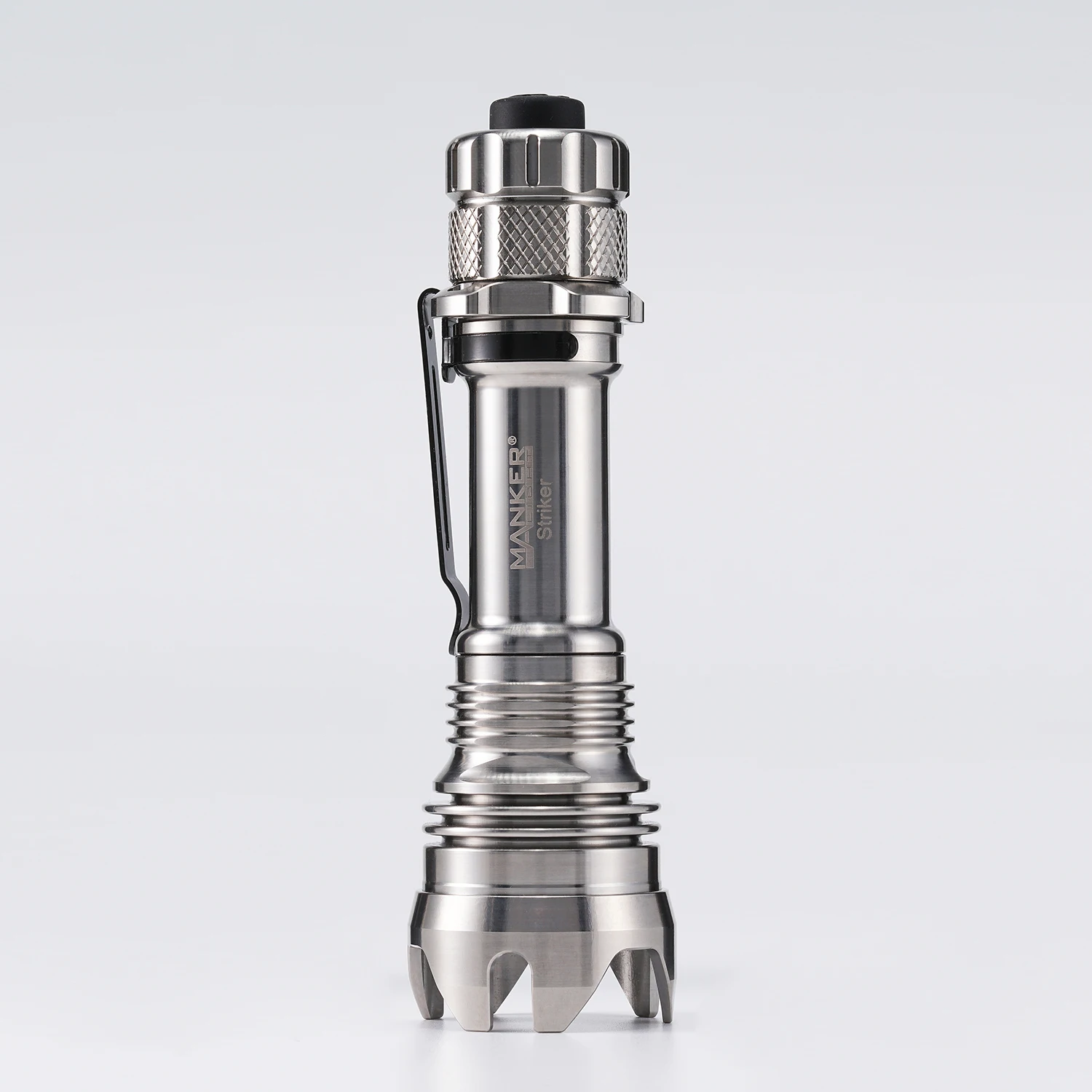 Фото Светодиодный тактический фонарик Mankerlight Striker Titanium TC4, 2300 люмен, Luminus SFT40, EDC + USB-перезаряжаемый аккумулятор 18650 №2