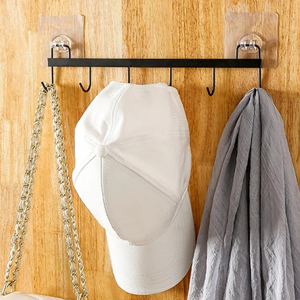 

Hook Rack Rail Wall Hangers Mounted Coat Hat Hanger Entryway Kitchen Utensil Towel Jacket Hanging Stand For Kitchen Bathroom
