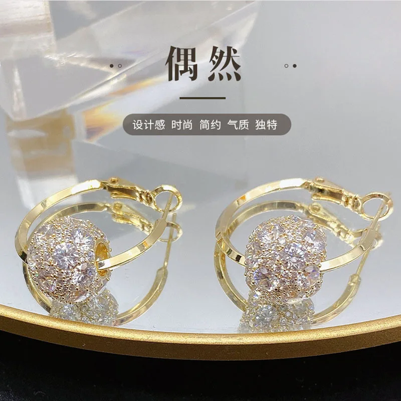 

2022 new earrings women's circle modeling Trend Fashion Earrings high quality handmade Korean boutique jewelry girls