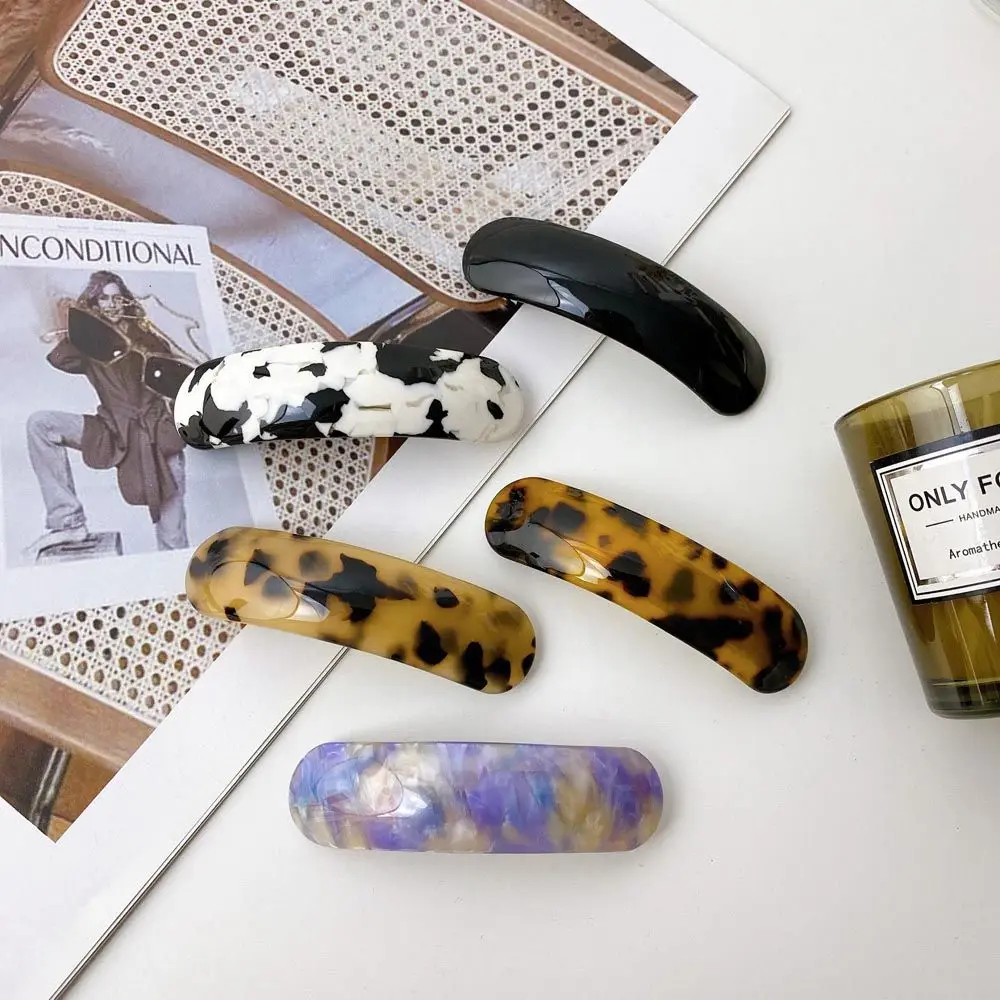 

2022 Ins модная винтажная леопардовая Весенняя заколка элегантные ацетатные заколки для волос Нежные универсальные аксессуары для волос