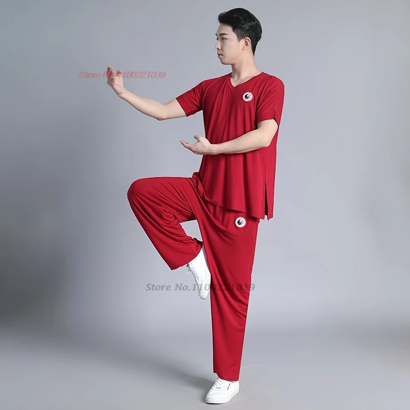 2024 традиционная китайская униформа тай-чи кунг-фу спортивная тренировка ушу