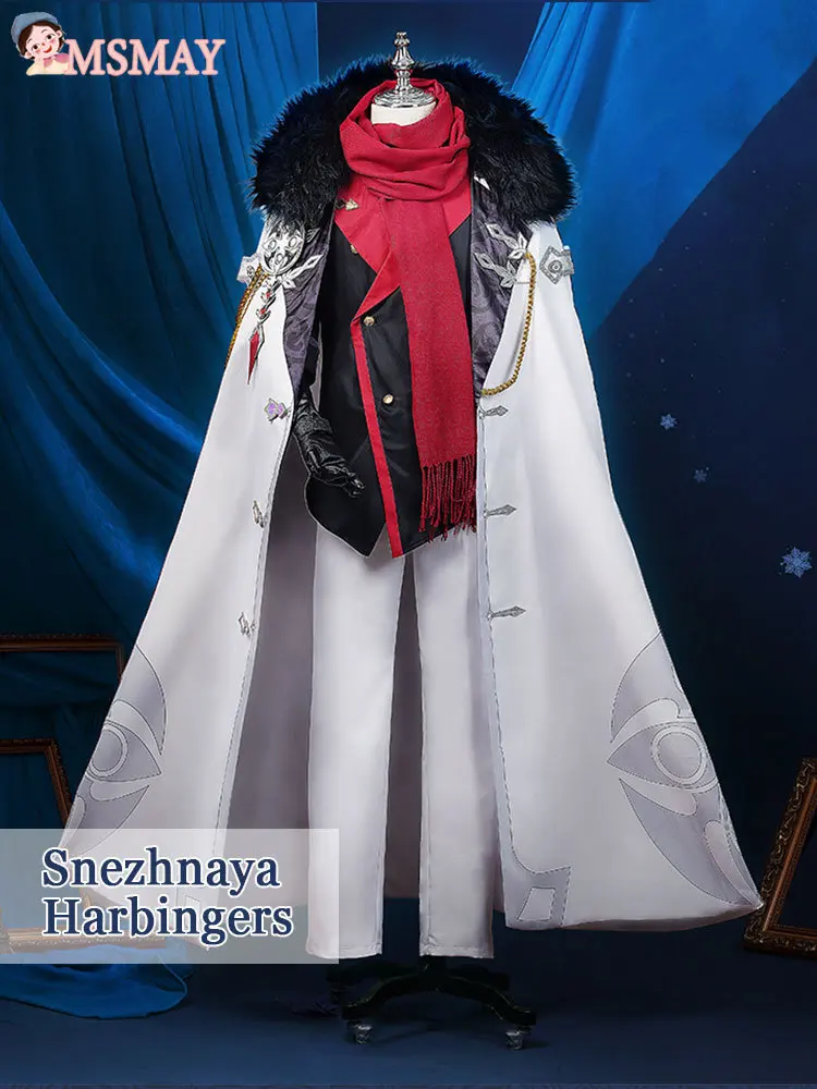 

Костюм для косплея Ms May Game Genshin Impact, тартаглия, Fatui, мужской костюм для косплея Fatui Snezhnaya Harbingers, необычный плащ всех размеров, женские и мужские костюмы