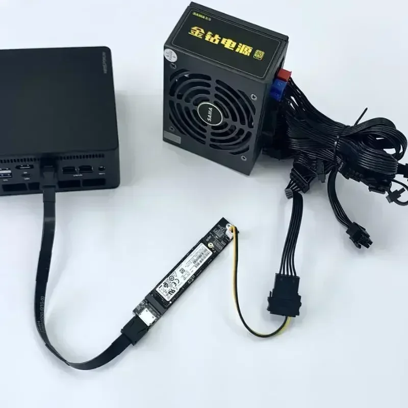 Фото PCIe 4,0 X4 64 Гбит/с OCuLink Внешняя видеокарта для ноутбука ATX GPU Аксессуары для док-станции M.2 NVMe к SFF-8612 Карта адаптера Oculink eGPU №3