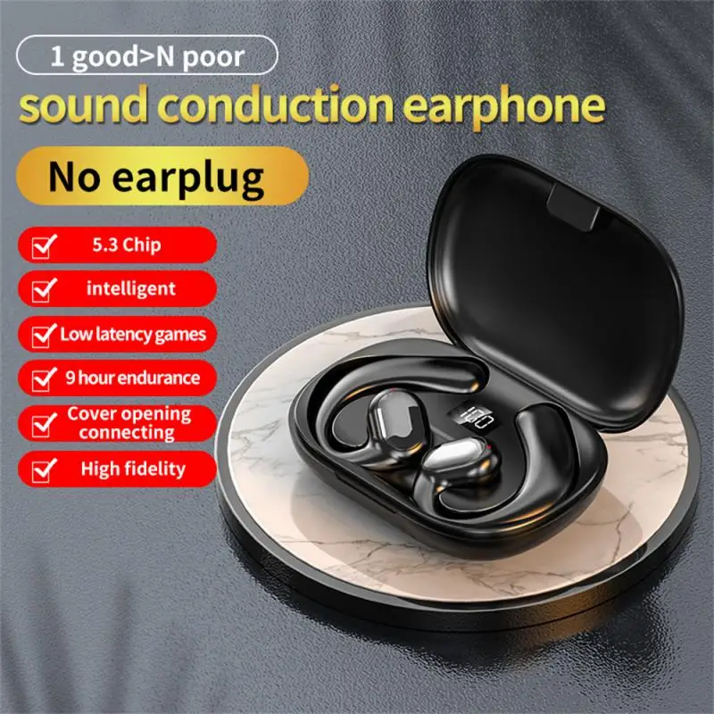 

Touch Control Headset Open To Listen Wireless Headset Long Range Sports Headset 15 Meters Barrier Free Earphone Mini