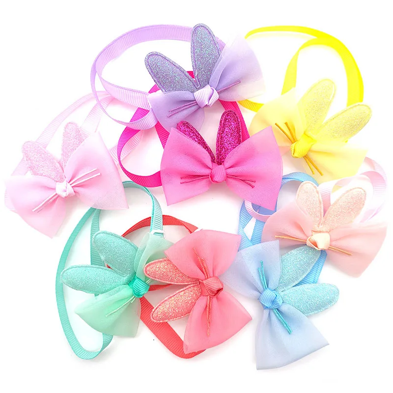 

50ps Dog Accessories Fashion Dog Bow Tie Lace Dog supplies Small Dog Bowties Collar Pet products Dog Accessories For Small Dogs