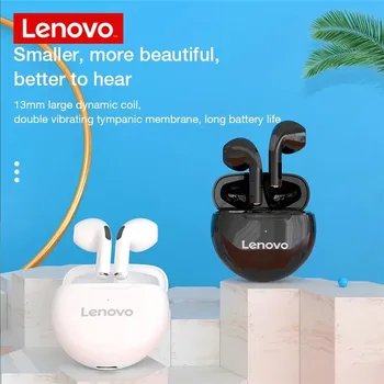 Asli Lenovo LivePods HT38 Headphone TWS Earphone Bluetooth Nirkabel Olahraga 9D Stereo Bass Headset untuk Android IOS Earbud 1