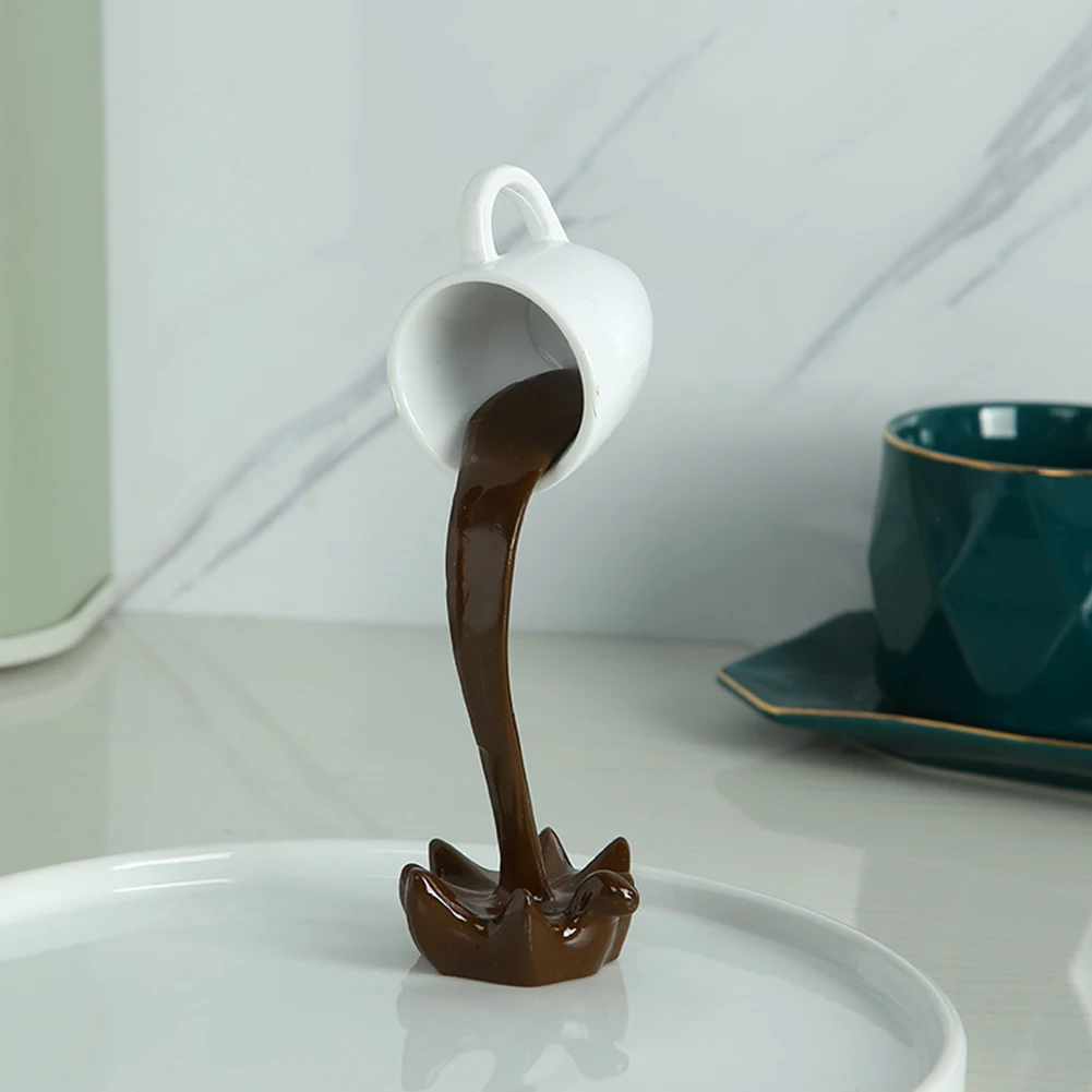

3D плавающая кофейная чашка, кружка, скульптура, стоячая кружка для украшения дома, аксессуары, розлив, аниме, декор комнаты