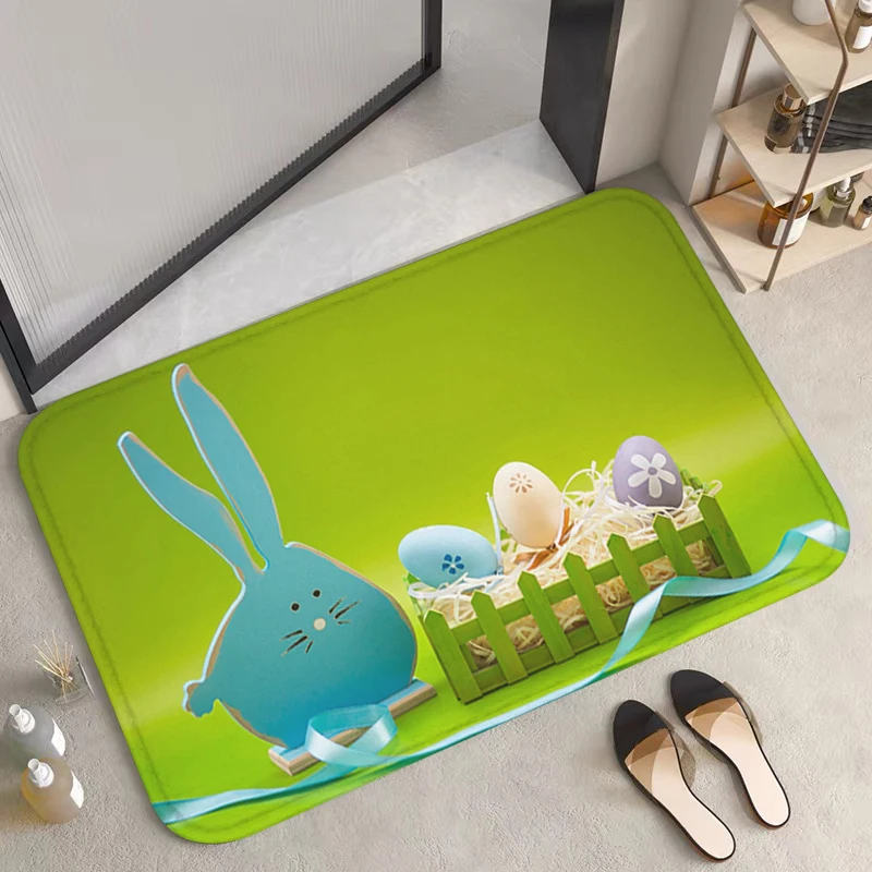 

Living Room Rug Easter Gnome Egg Buffalo Prayer Mat Custom Bath Mats Bathroom Carpet Entrance Doormat Home Rugs Foot Kitchen