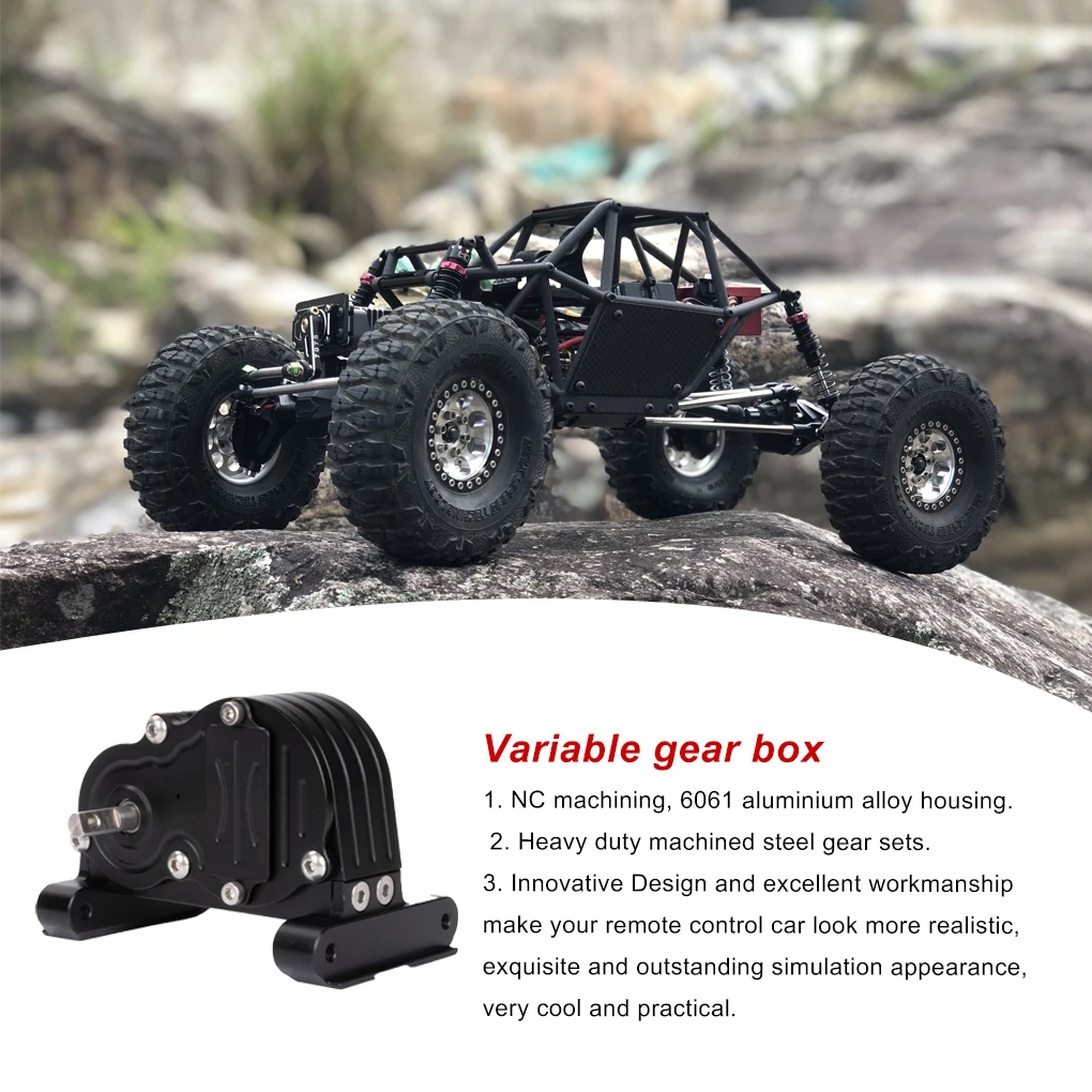 

Remote Control Car Chassis Frame Gear Box Crawler Aluminum Alloy Automobile Upgrade Transmission Parts Truck Repairing