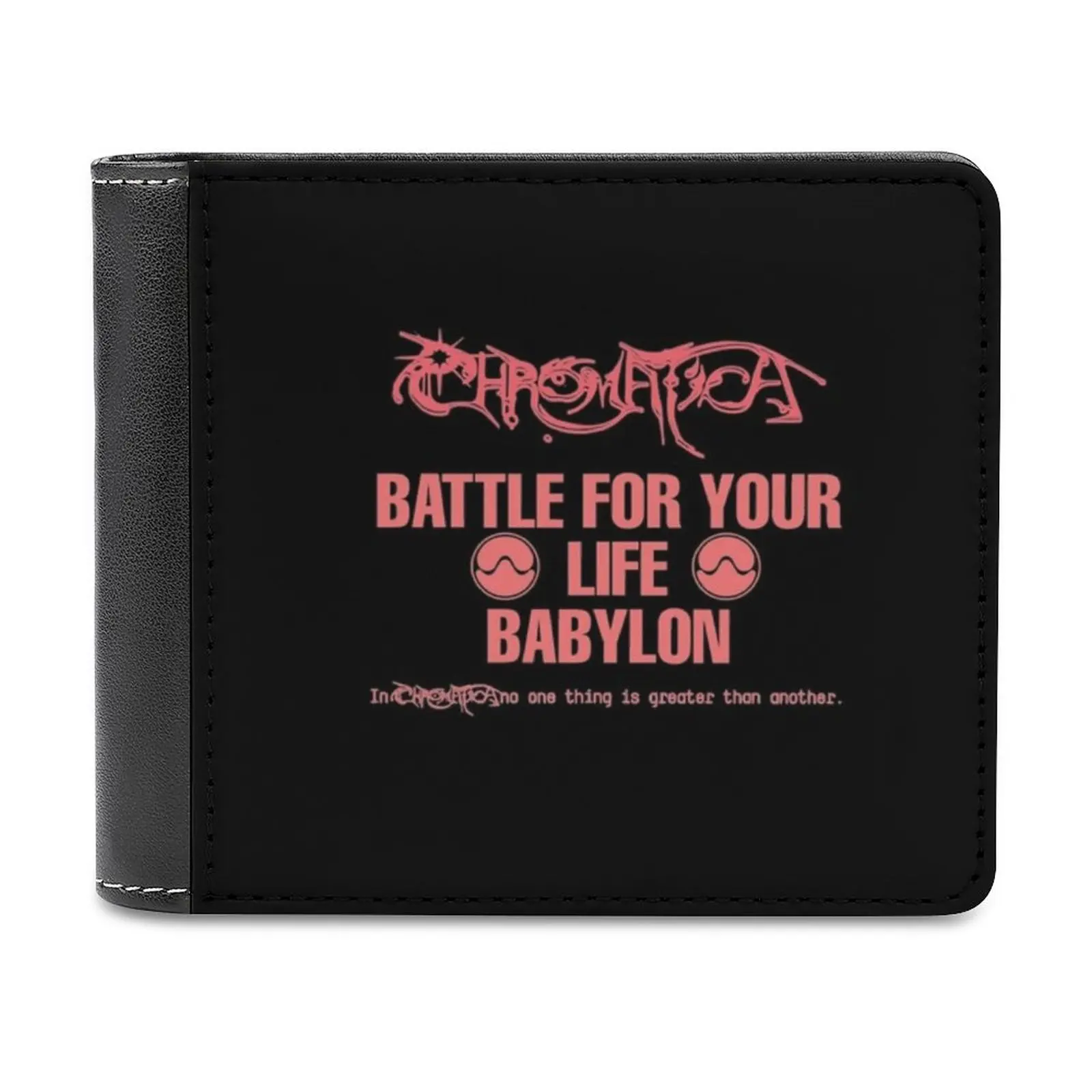 

Мужской кошелек «сражение за вашу жизнь» Вавилон, кожаный кошелек, держатель для кредитных карт, короткий кошелек, Гага, леди, хроматика, раз...