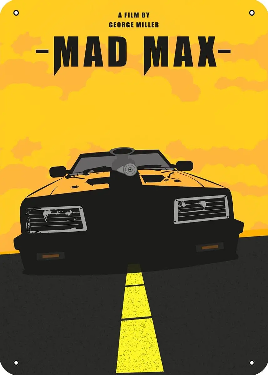 

MAD MAX at The Movies Metal Tin Sign 12 "X 8" Wall Arts