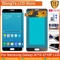 5 5 amoled a710 display for samsung galaxy a7 2016 a710 lcd sm a710f a710m a7100 a710 lcd with touch screen digitizer assembly
