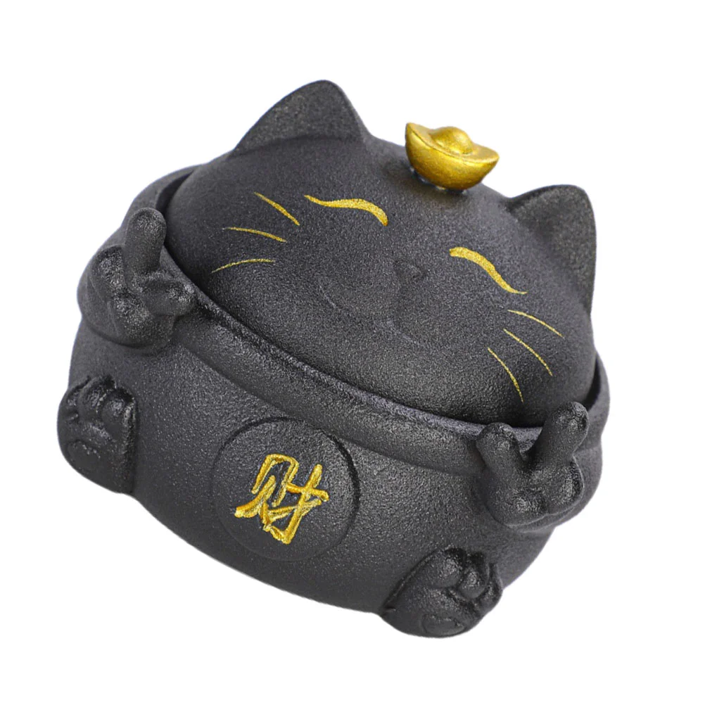 

Ashtray Exquisite Tray Cat Container Creative Cat Shaped Ashtray for Decoration Storage