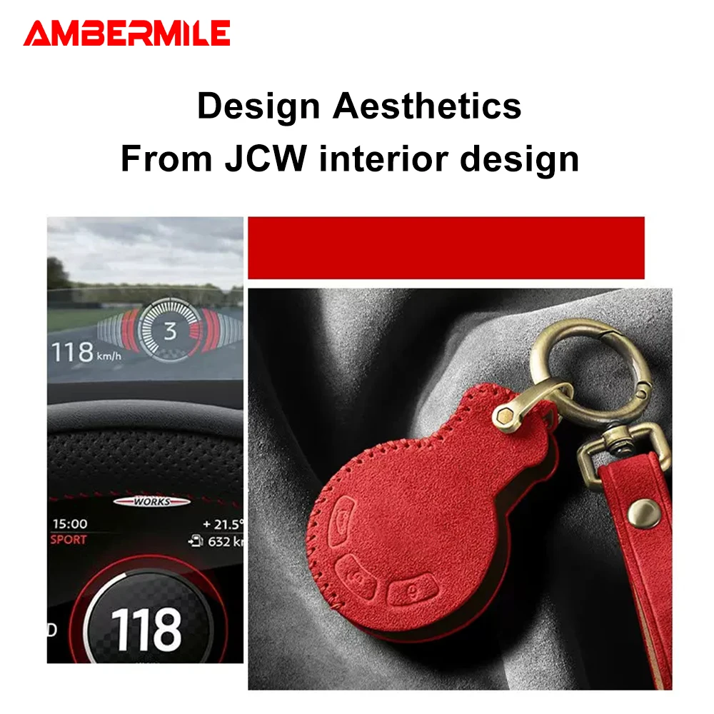 Фланелевые Чехлы для ключей от автомобиля брелок BMW мини-автомобиля Clubman Cooper R55 R56