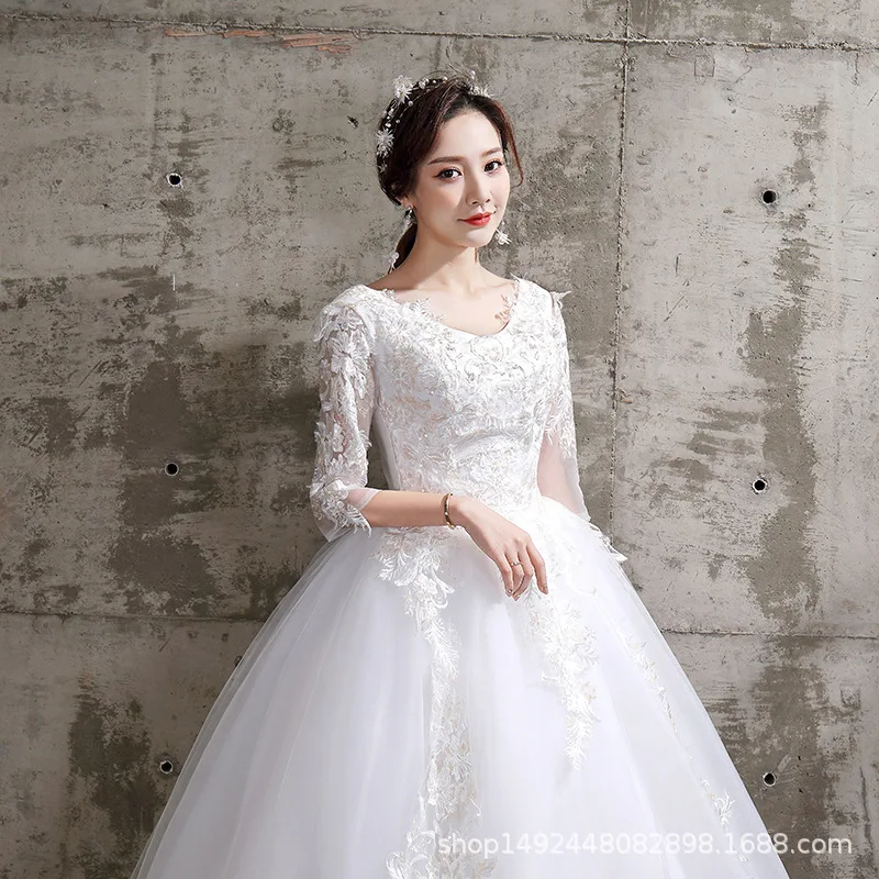 

Свадебное платье для невесты Suzhou Huqiu, новинка 2023, свадебное приталенное платье большого размера, внешняя торговля, реальное приталенное белое платье для похудения