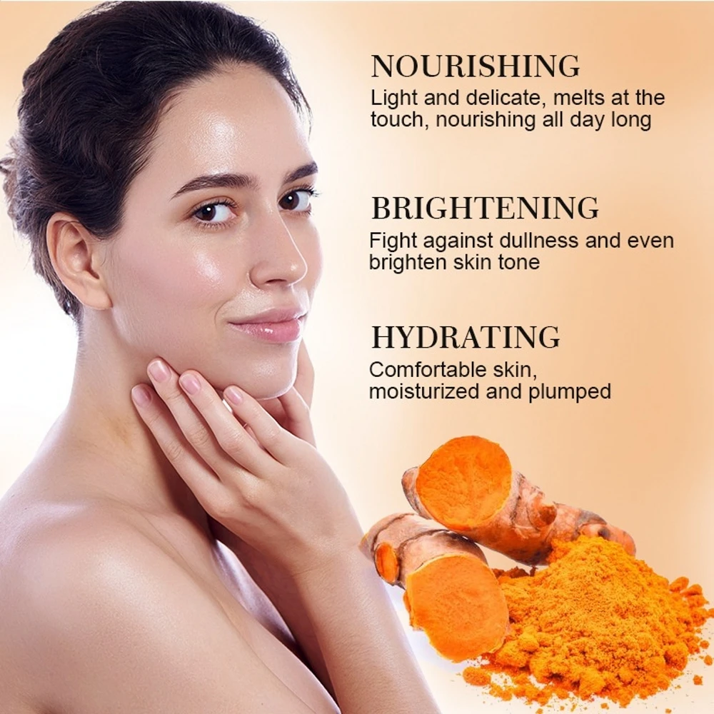 50ml Turmeric Face Cream Repair Acnes Scar Dark Spot Treatment Moisturizer Whitening Lightening Against Acne Skin Care |