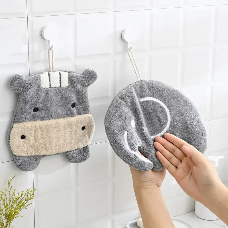 Толстое впитывающее банное полотенце из кораллового флиса для детей с милым