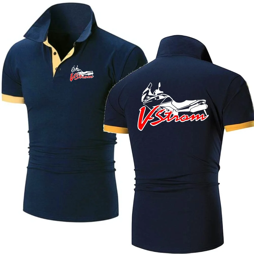 Мужские рубашки поло мотоциклетная футболка V-Strom DL 650 логотип Motorsport Team Suzukies