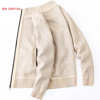 brand cardigan men thick warm sweatercoat fashion sweater cardigan men slim fit jumpers winter casual sweater mens clothes 2020