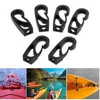 6 pcs nylon clip hooks kayak boats dinghy 6mm bungee elastic rope shock cord terminal end hook snap clip replacement accessories