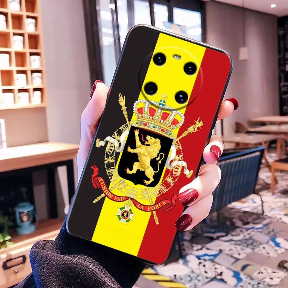 Phone Case For HUAWEI P50 P40 P30 P20 P10 P9 P8 Plus MATE 30 20 20X 10 9 8 Pro Lite Case Funda Coque Shell Cover Flag Of Belgium