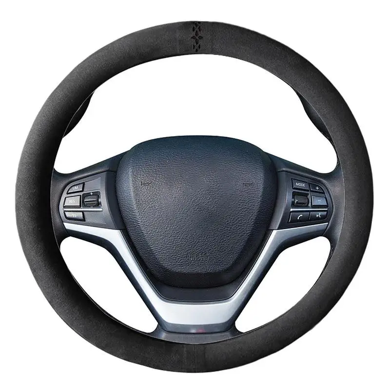 

1 шт., чехол на руль автомобиля, мягкий пушистый чехол на руль, аксессуары и подарки для интерьера автомобиля