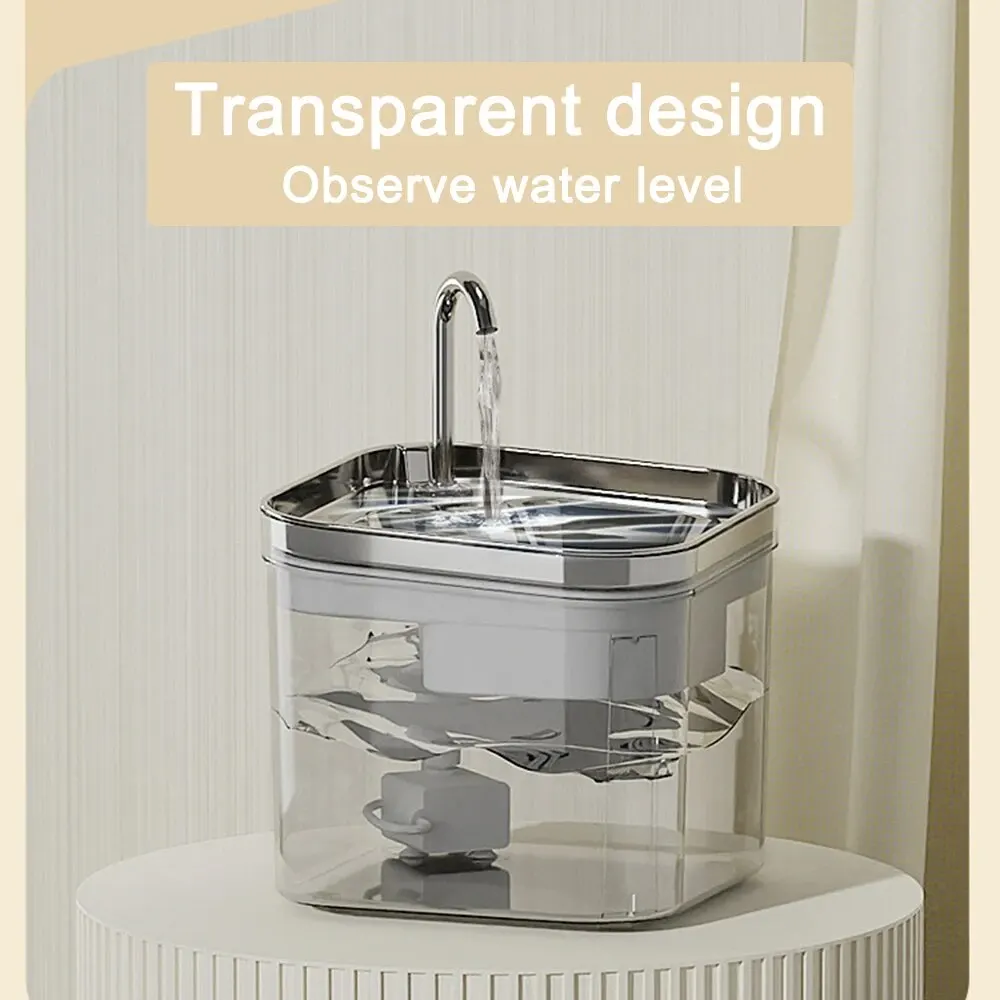 Автоматический фонтан для котят с датчиком воды и сверхтихим насосом из