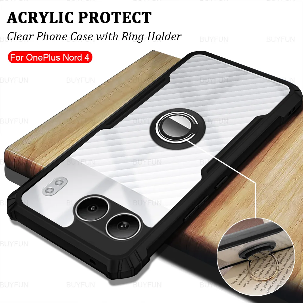 Акриловая фотовспышка с кольцевой подставкой для OnePlus Nord 4 2024 6 74 дюйма защитный