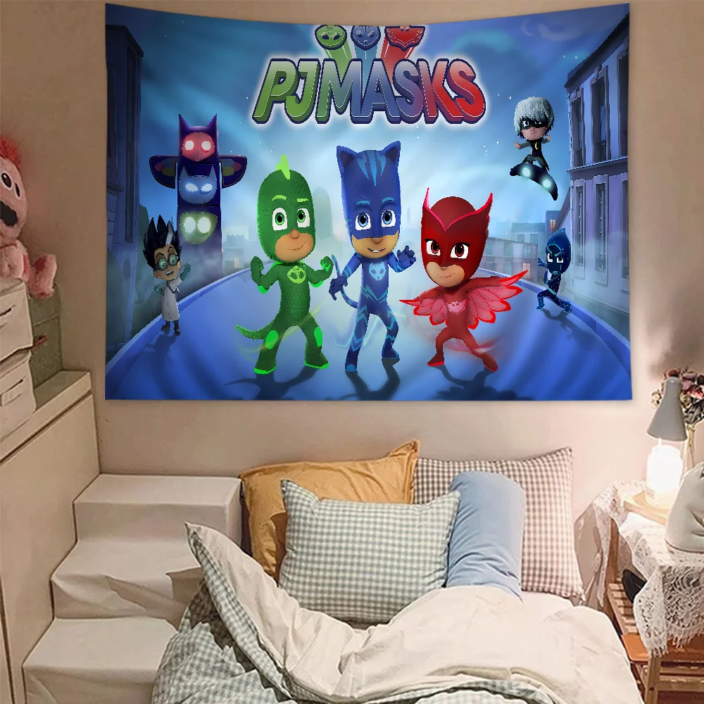 Большой настенный гобелен с принтом PJ M-Masks дешевый в стиле хиппи богемный