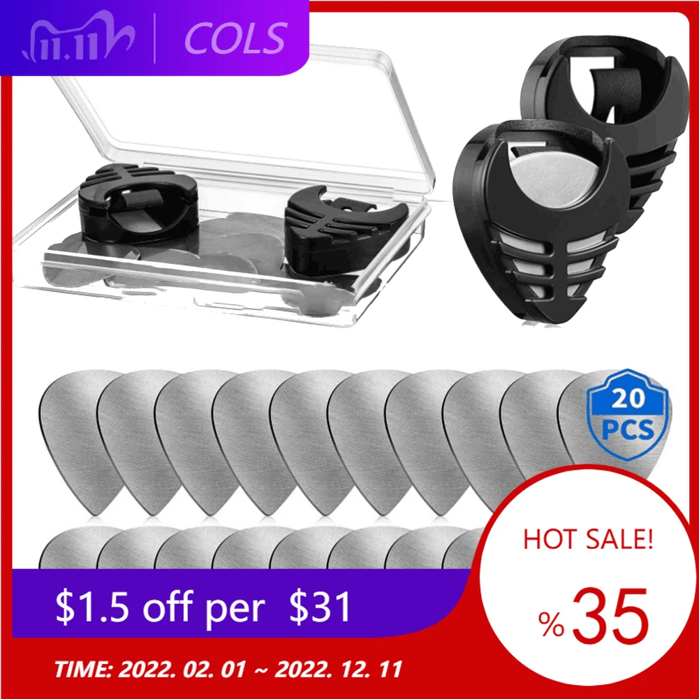 

20pcs 0.3mm Stainless Steel Guitar Picks Guitar Parts Accessories For Electric Guitar Acoustic Guitar Model Guitar Bass Ukulele