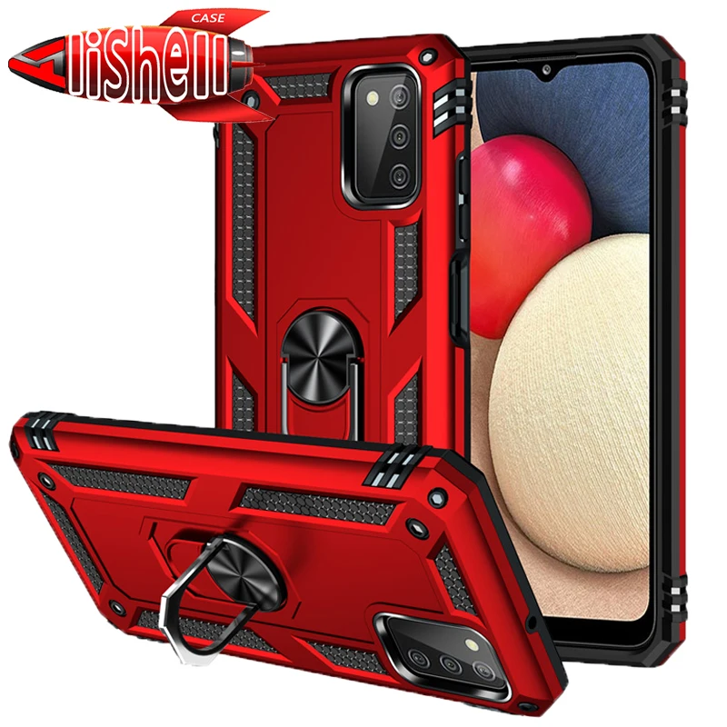 

Shockproof Phone Case For Samsung A12 A52 A52S A72 A13LTE Magnetic Ring Stand Armor Cover For Galaxy A03S A03 A02S A025G A73 A13