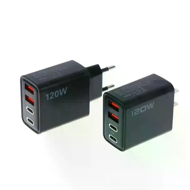 4-портовая настенная зарядная станция USB C мощностью 120 Вт с поддержкой PD и QC30 для быстрой зарядки телефонов и планшетов, подходит для использования в школе и офисе. (art.: 3920dccb93e06) - 3920dccb93e06