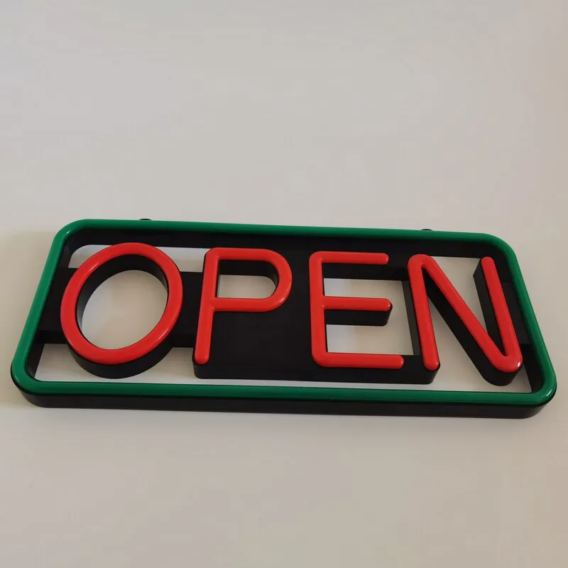 

Custom Open Sign Rectangle Open Neon Sign for Business