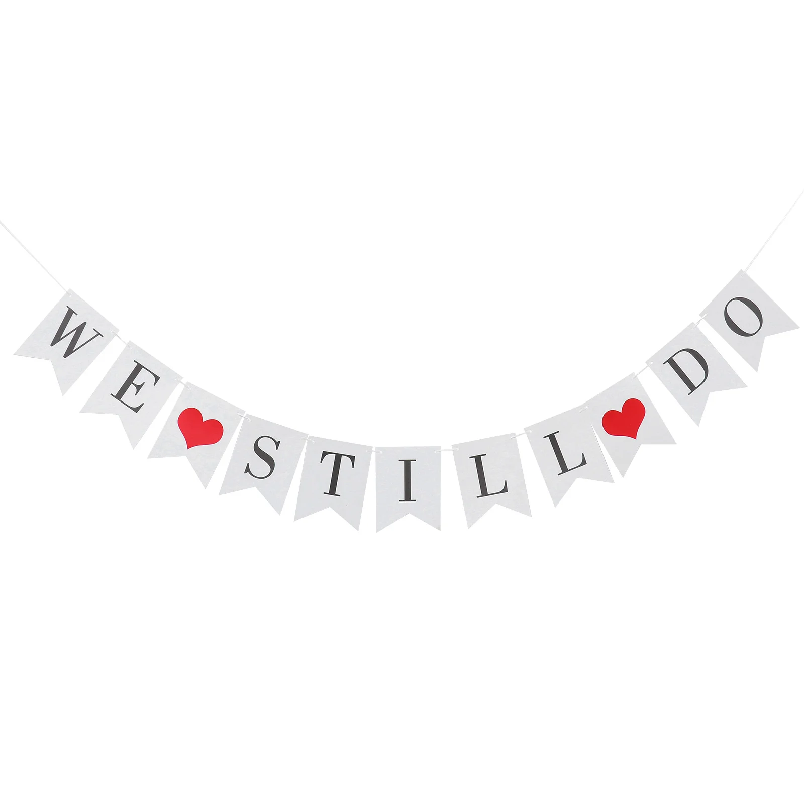 

WE STILL DO Bunting Banner Swallowtail Flags Paper Banner Hanging Garland Wedding Party Decor