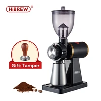hibrew 8 settings electric coffee bean grinder for espresso or american drip coffee durable flat burr die casting housing g1