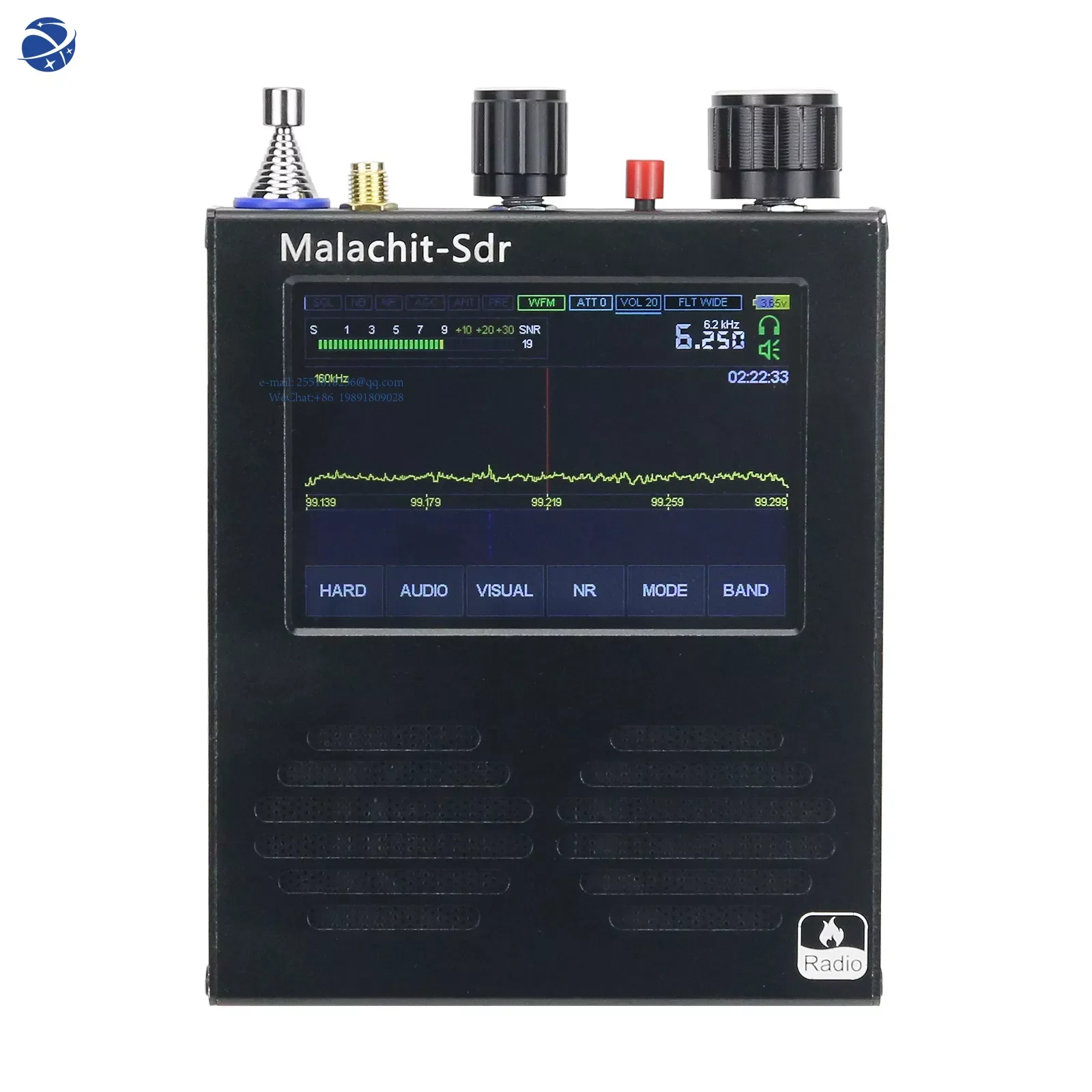 

YYHC Malahit-SDR Receiver DSP Radio Receiver Malachite SDR 50KHz-2GHz 3.5" Touch Screen Firmware 1.10d