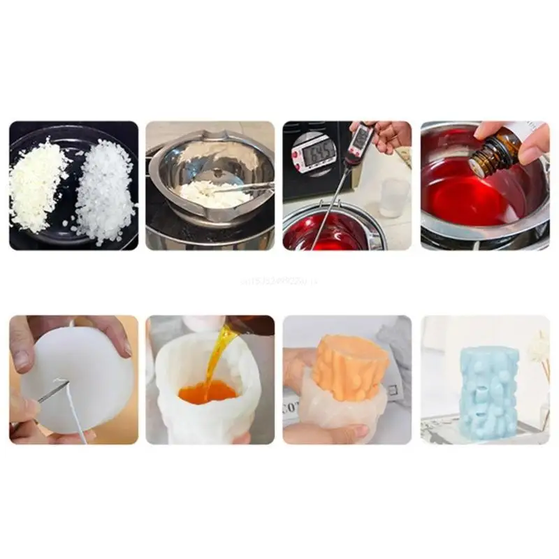 

Silicone Candle Mold for Candle Making Nest 3D Cylinder Resin Molds Cake Making